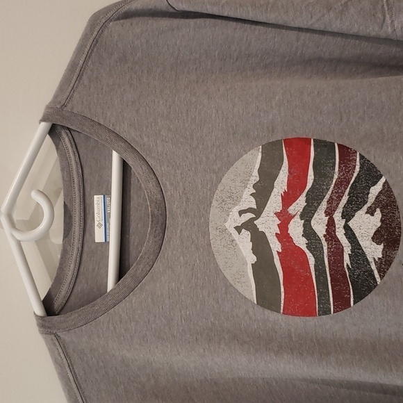 COLUMBIA T-Shirt Graphic Men's Plus Size XXL Grey - Picture 4 of 9